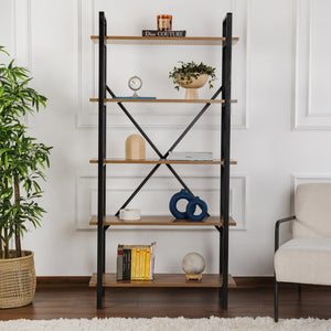 Industrial 5-Tier Bookshelf - Karrari