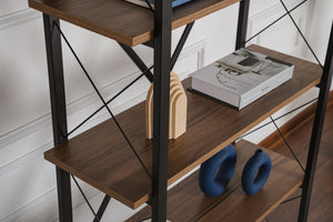 Industrial 5-Tier Bookshelf - Karrari