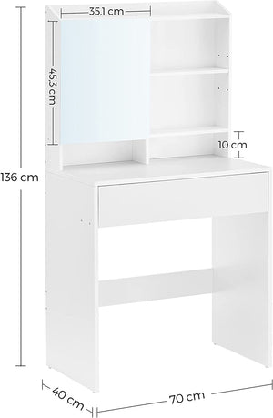 Dressing Table with Mirror & Storage - Karrari