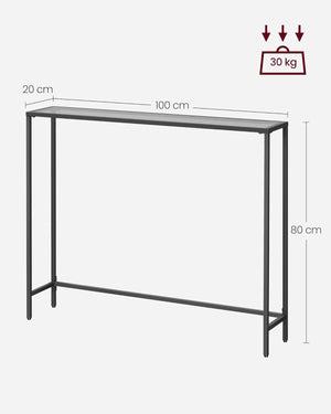 Modern Black Console Table - Karrari