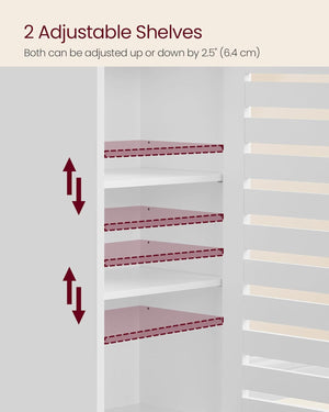 Tall Bathroom Cabinet with Shelves - Karrari