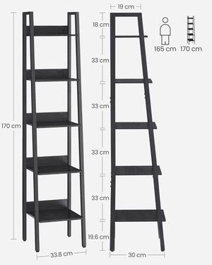 5-Tier Ladder Bookcase - Karrari