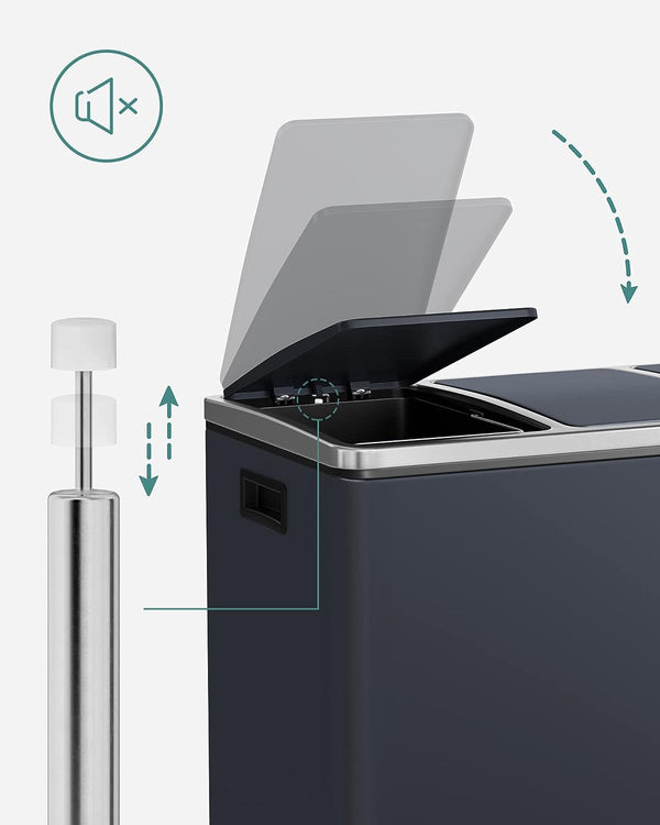 3-Compartment Recycling Bin 3×18L - Karrari