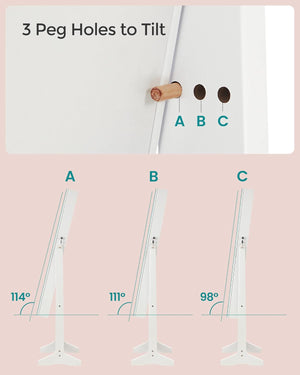 Full-Length LED Mirror Jewellery Cabinet Armoire - Karrari