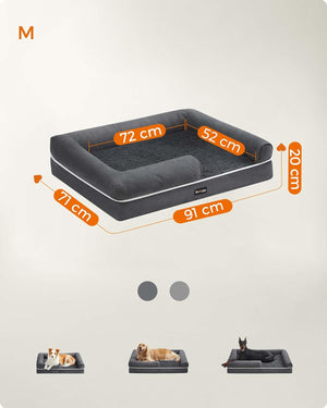 Orthopaedic Dog Bed - Washable Cover (Anti-Slip) - Karrari