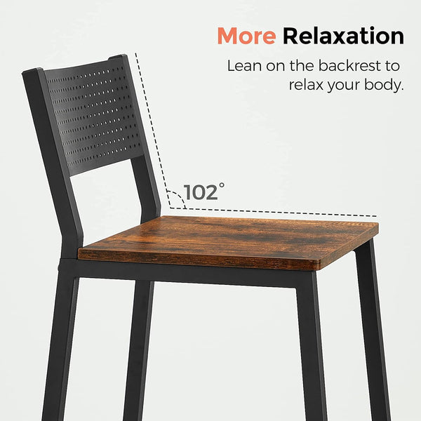 Set of 2 Industrial Kitchen Chairs - Karrari