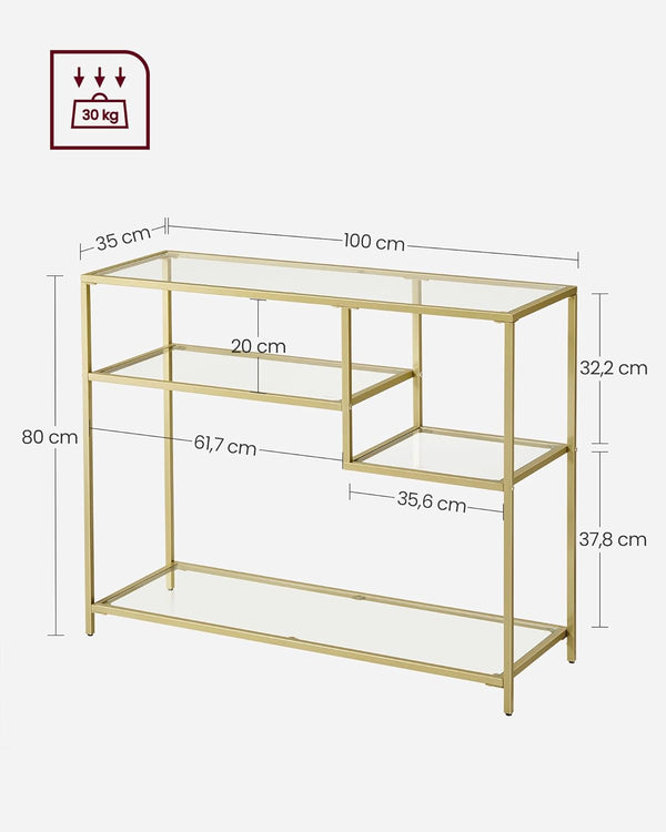 Modern Gold Console Table - Karrari