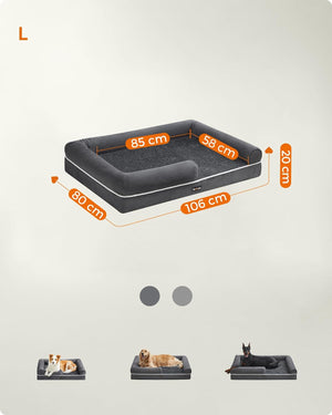 Orthopedic Dog Sofa Bed Removable Washable Cover - Karrari