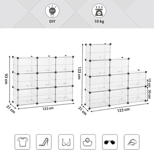Cube Storage Organizer with Doors & Dividers - Karrari