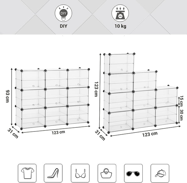 Cube Storage Organizer with Doors & Dividers - Karrari