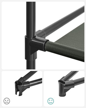 Portable Fabric Wardrobe - Shelves & Side Pockets - Karrari