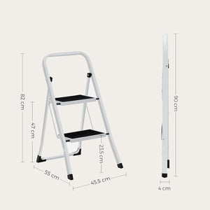 2-Step Folding Ladder with Safety Lock - Karrari