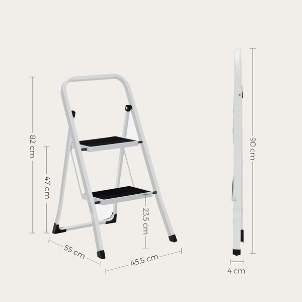 2-Step Folding Ladder with Safety Lock - Karrari