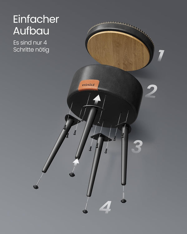 Mid-Century Modern Storage Ottoman Stool - Karrari