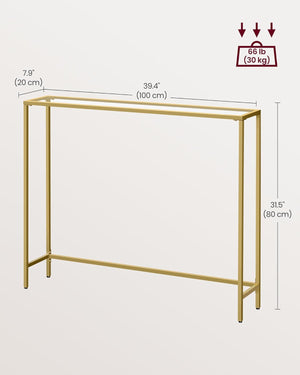 Light Gold Console Table - Karrari