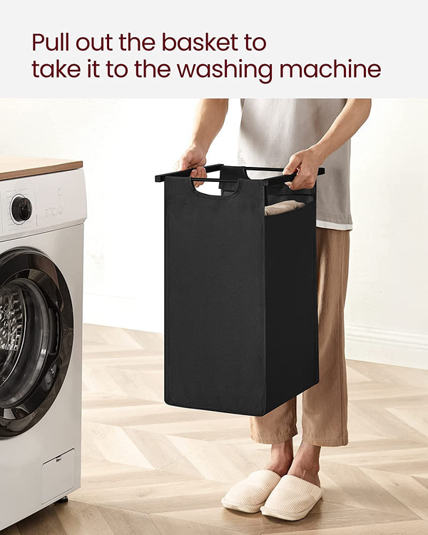 Laundry Basket with Shelf and Pull-Out Bags - Karrari