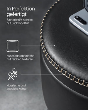 Mid-Century Modern Storage Ottoman Stool - Karrari