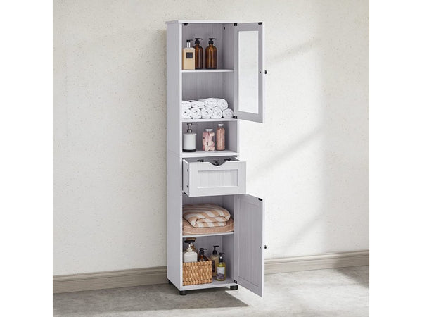 Freestanding Bathroom Cabinet with Glass Door - Karrari