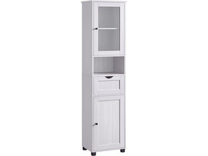 Freestanding Bathroom Cabinet with Glass Door - Karrari