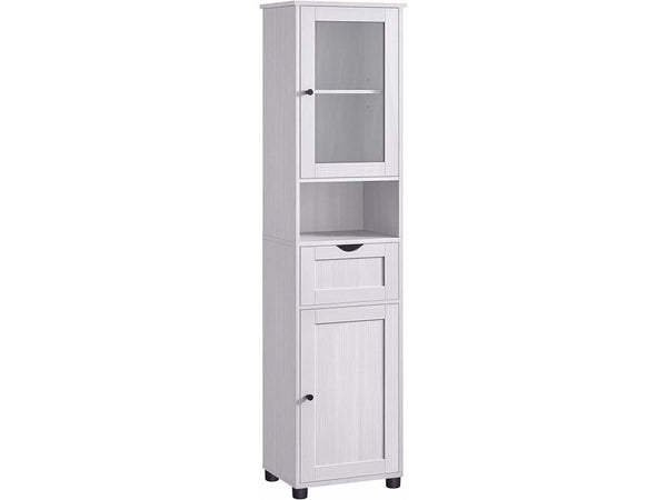 Freestanding Bathroom Cabinet with Glass Door - Karrari
