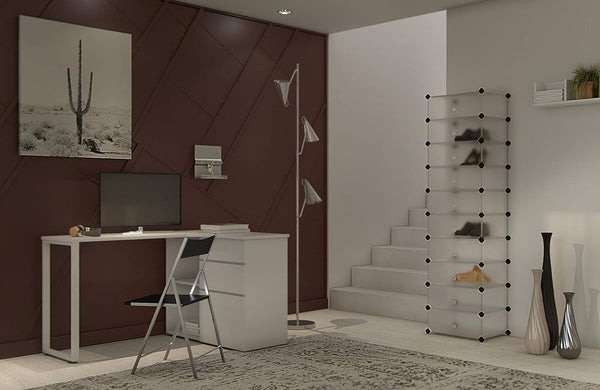 10-Tier Shoe Rack Organizer with Doors (20 Pairs) - Karrari