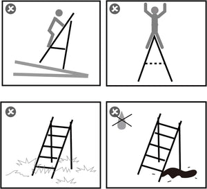 2-Step Folding Ladder with Handle (150kg, Non-Slip) - Karrari