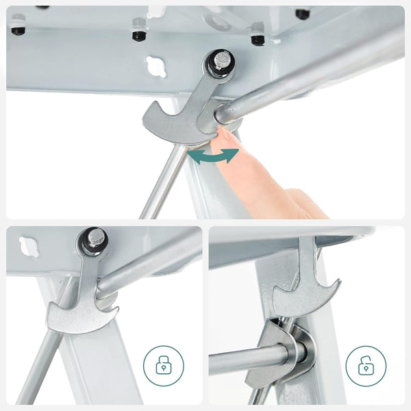 2-Step Folding Ladder with Safety Lock - Karrari