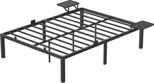 Double Bed Frame with Storage Shelves - Karrari