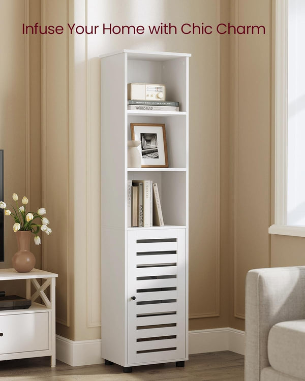 Tall Bathroom Cabinet with Shelves - Karrari