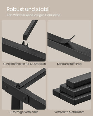 Double Bed Frame with Storage Shelves - Karrari