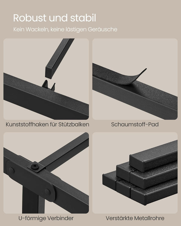 Double Bed Frame with Storage Shelves - Karrari