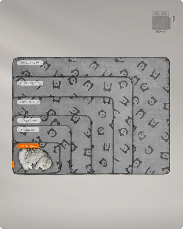 3-Pack Washable Cat Blankets XS (60×40 cm) - Karrari