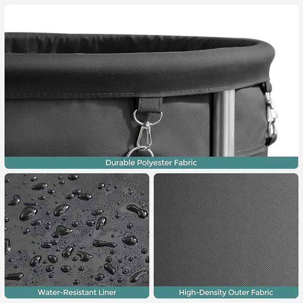 170L Laundry Basket - Wheels & Removable Bag - Karrari