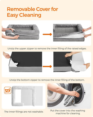 Orthopedic Dog Sofa Bed with Washable Cover - Karrari