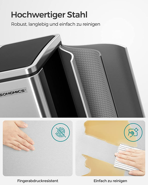 Double Kitchen Waste Bin 2×15L (Sorting Buckets) - Karrari