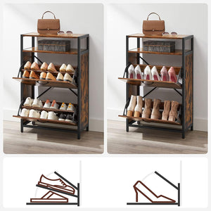 Shoe Cabinet with 2 Compartments (Hallway Storage) - Karrari