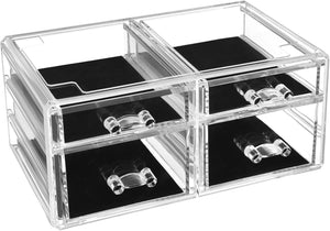 2-Piece Acrylic Makeup & Jewellery Organizer - Karrari