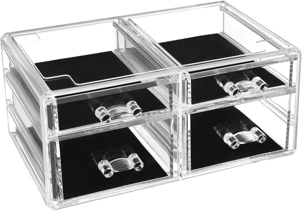 2-Piece Acrylic Makeup & Jewellery Organizer - Karrari