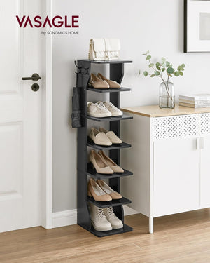 Slim 6-Tier Shoe Rack for Small Spaces - Karrari