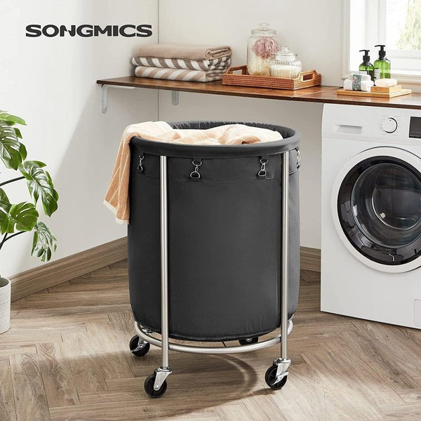 170L Laundry Basket - Wheels & Removable Bag - Karrari