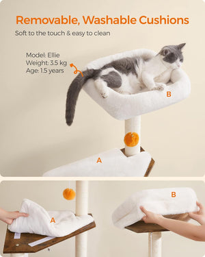 2-in-1 Cat Tree Tower with Litter Box Enclosure - Karrari