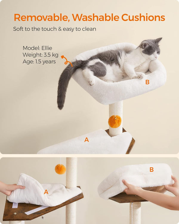 2-in-1 Cat Tree Tower with Litter Box Enclosure - Karrari