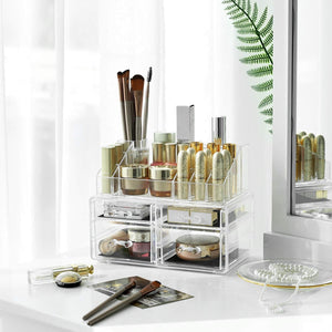 2-Piece Acrylic Makeup & Jewellery Organizer - Karrari