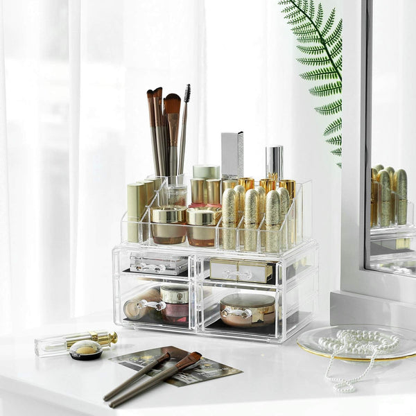 2-Piece Acrylic Makeup & Jewellery Organizer - Karrari