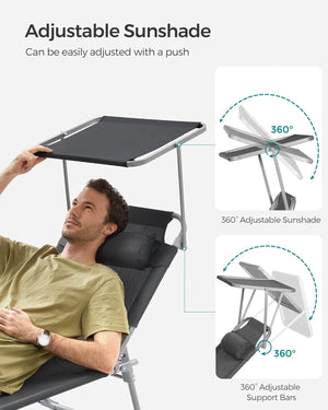 Portable Sun Lounger – Adjustable & Folding - Karrari