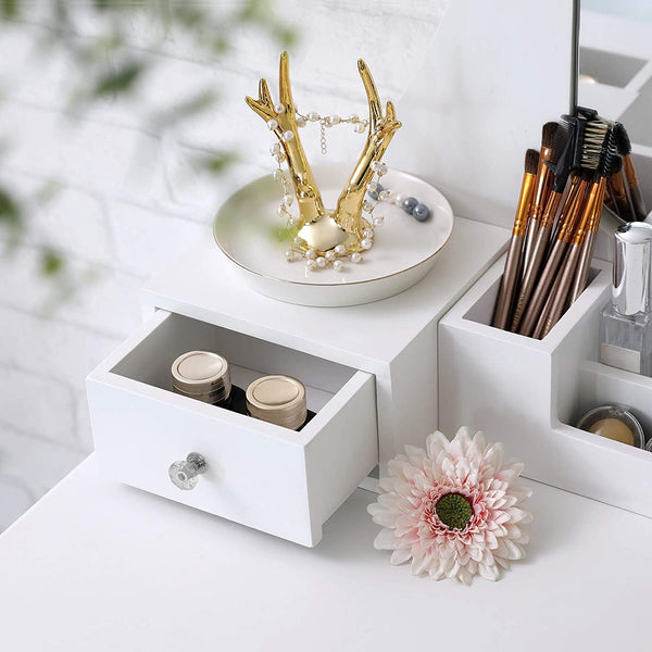 Makeup Vanity Set – 5 Drawers & Cushioned Stool - Karrari