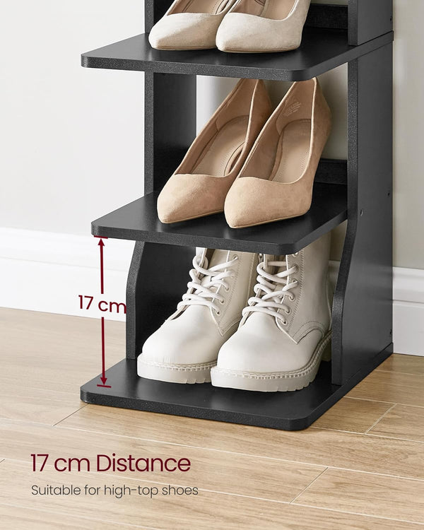 Slim 6-Tier Shoe Rack for Small Spaces - Karrari