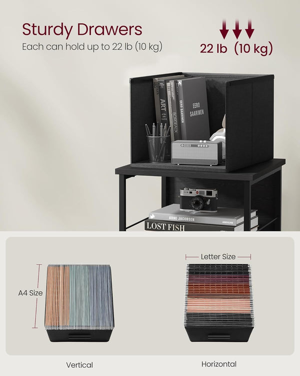 Filing Cabinet with 3 Drawers - Karrari