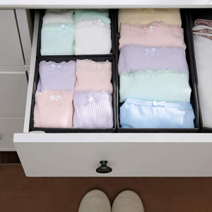 Set of 6 Folding Drawer Dividers (Linenette Fabric) - Karrari