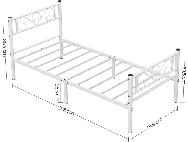 Single Metal Bed Frame - Karrari